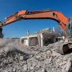 Bulldozers End ENCAMPMENT — Vanished OVERNIGHT Excavator demolishing a concrete building