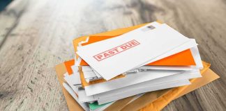 UNTHINKABLE — Prize SCAM Bleeds Veteran Dry Stack of mail with past due notice on top