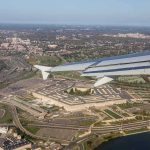 Trump INSTALLS New Army Boss — QUESTIONS LOOM airplane wing over a sprawling government complex