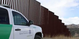 TEXAS Sky WAR — Cartel Drones INCINERATED Border patrol SUV parked beside tall steel border fence