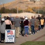 Trump’s Vengeful Sweep: Indiana GOP Shocked voters standing in a long line outside a polling place