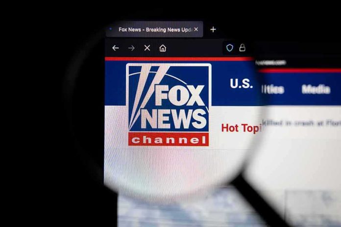shutterstock_2008615670 Fox News website logo under magnifying glass