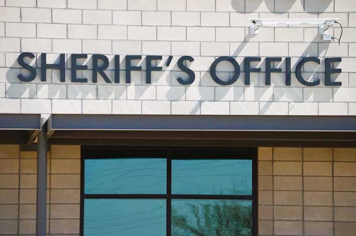 sheriff's office building exterior sign