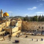 Ethnic Cleansing Plan — Minister SETS CLOCK View of the Western Wall and Dome of the Rock in Jerusalem