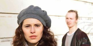 Man LURKED By Young Woman’s Car — His PAST Is CHILLING woman in gray beret and scarf with man blurred in background