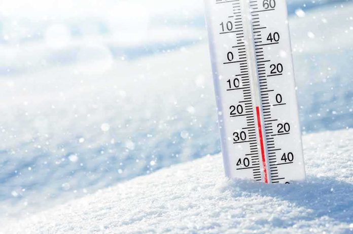 shutterstock_1017543067 Thermometer in snow showing subzero temperature