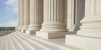 NOTORIOUS Suspect Fought To Be SPARED — Supreme Court Decided Marble columns and steps of a neoclassical building