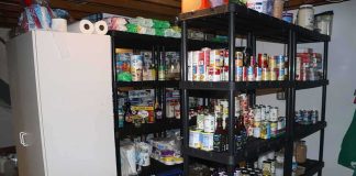 URGENT RECALL: Sold On Amazon, Walmart — Check Your PANTRY Basement pantry shelves stocked with canned goods and supplies