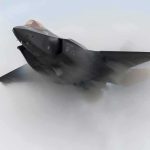 Trump’s Sky BREACHED Again — WAY Too CLOSE Stealth fighter jet piercing a vapor cloud