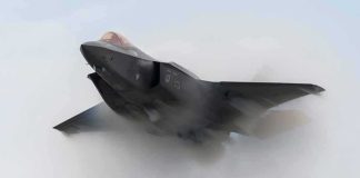Trump’s Sky BREACHED Again — WAY Too CLOSE Stealth fighter jet piercing a vapor cloud