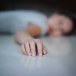 Ax Horror Shocks LA Court Hand of a person lying on the floor